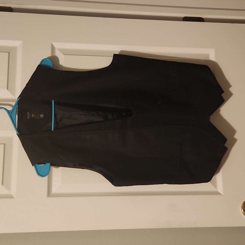 Guess black shimmery vest